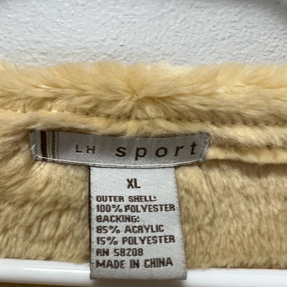 LH Sport cream, faux suede coat - Picture 3 of 3